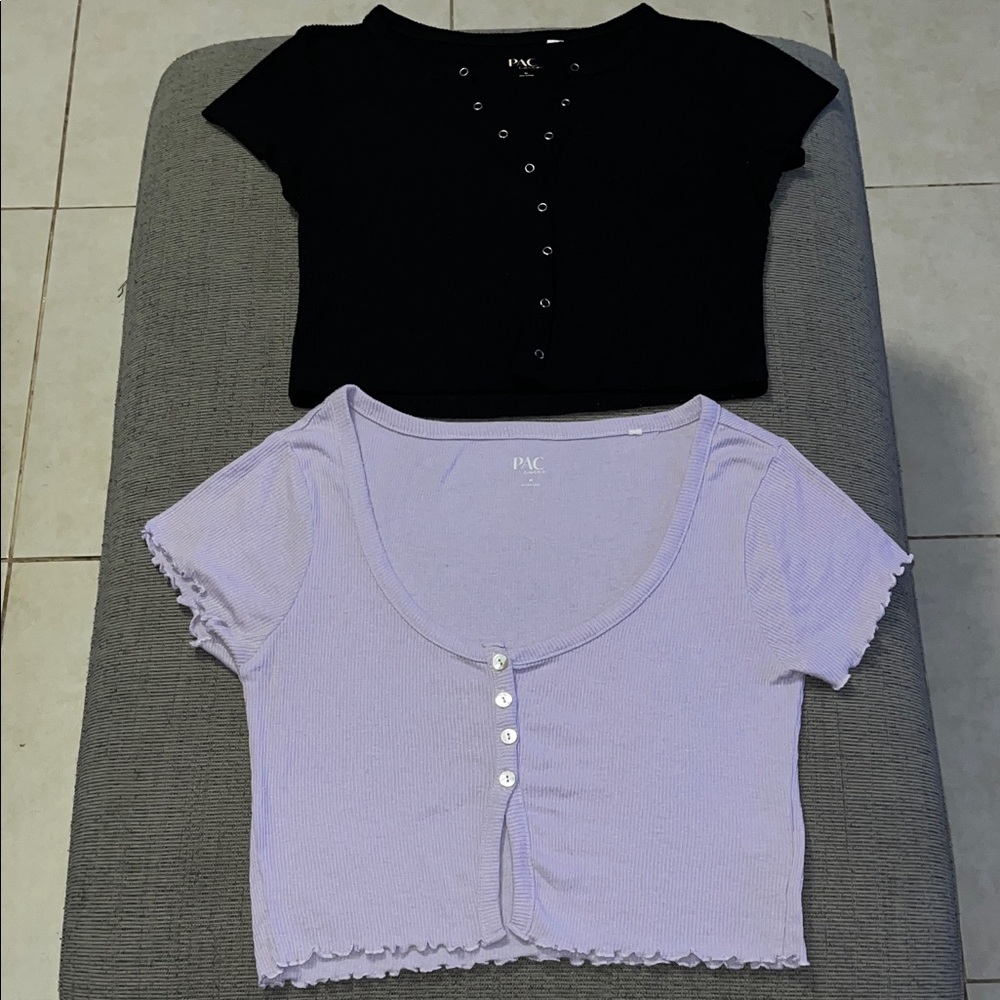 PAC Cares Set of 2 Crop Tops